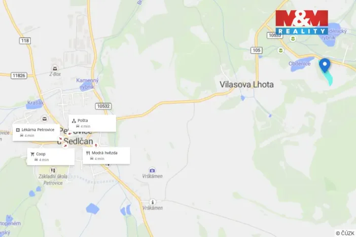 Prodej louky, Petrovice - Obděnice, 7011 m2