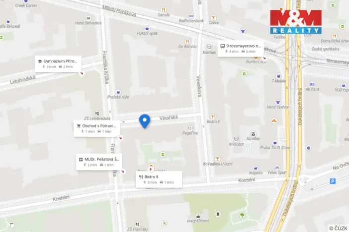 Prodej bytu 1+kk, Praha - Holešovice, Vinařská, 22 m2