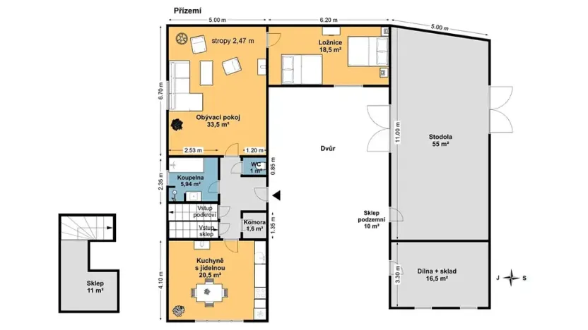 Prodej chalupy, Řemíčov, 92 m2