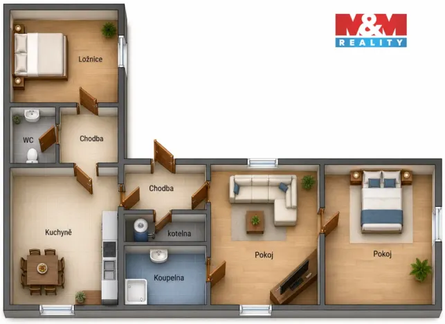 Prodej rodinného domu, Pošná, 85 m2