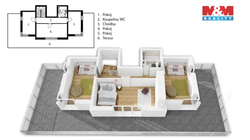 Prodej bytu 4+kk, Beroun - Beroun-Město, Nad Paloučkem, 102 m2