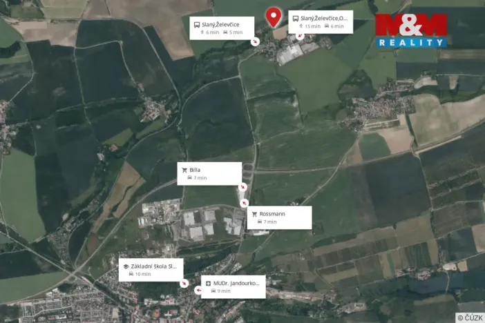 Prodej pozemku pro bydlení, Slaný - Želevčice, 733 m2