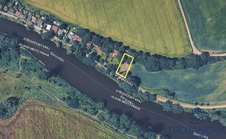 Prodej zahrady, Černošice, Na Vírku, 616 m2