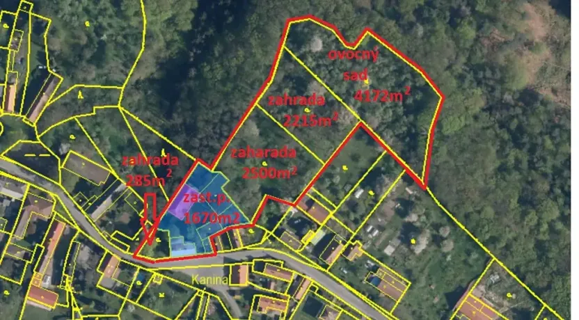 Prodej pozemku pro bydlení, Kanina, 10842 m2