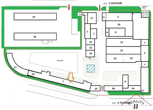 Pronájem skladu, Praha - Hostivař, U továren, 3360 m2