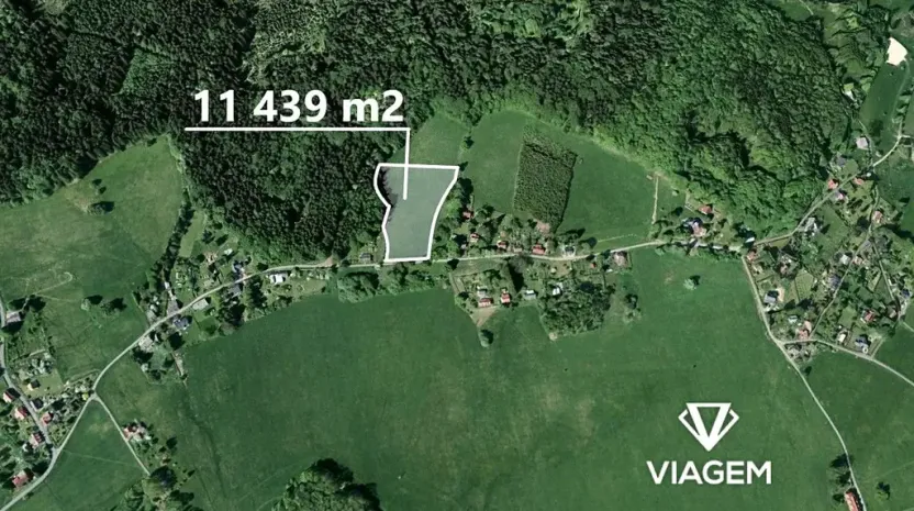 Prodej pole, Krásná Lípa, 11439 m2