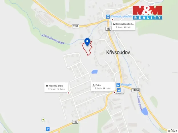 Prodej pole, Křivsoudov, 3438 m2