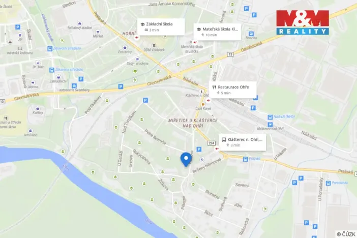 Prodej bytu 2+1, Klášterec nad Ohří - Miřetice u Klášterce nad Ohří, Husova, 50 m2