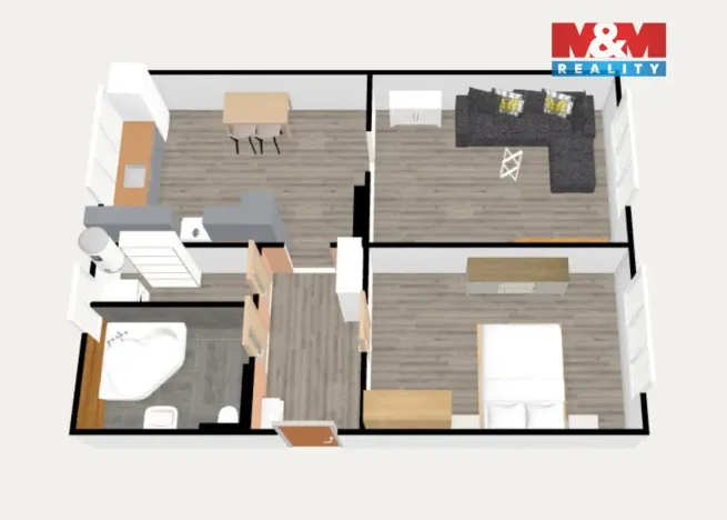 Prodej bytu 2+1, Chodov, Horní, 60 m2