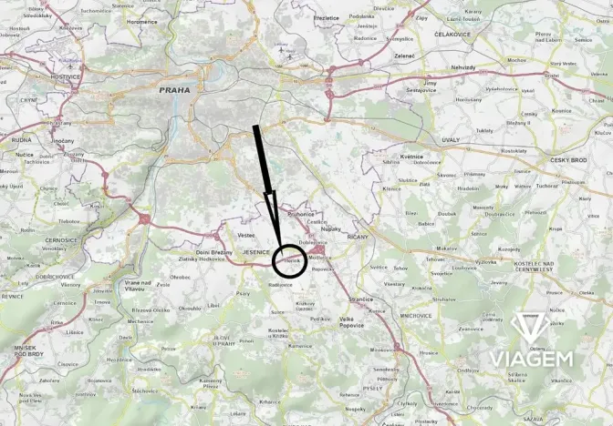 Prodej pole, Jesenice, 1107 m2