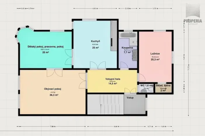 Pronájem bytu 3+1, Brno, Lerchova, 132 m2