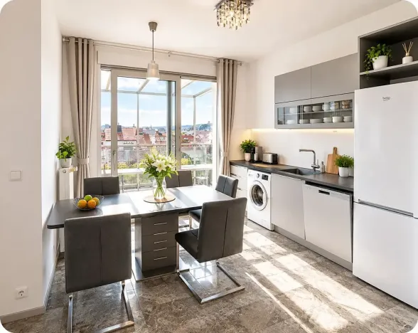 Pronájem bytu 1+1, Praha - Vinohrady, Londýnská, 46 m2