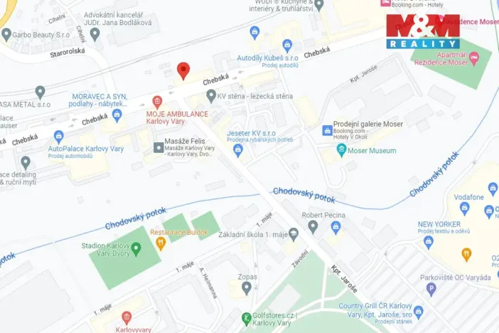 Pronájem bytu 2+kk, Karlovy Vary - Dvory, Chebská, 79 m2