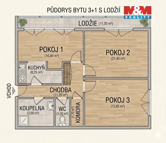 Pronájem bytu 3+1, Nymburk, Jurije Gagarina, 76 m2