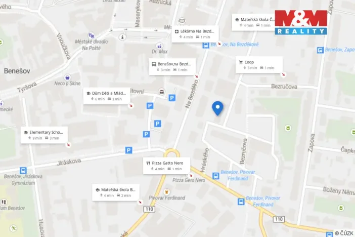Pronájem bytu 3+1, Benešov, Bezručova, 58 m2