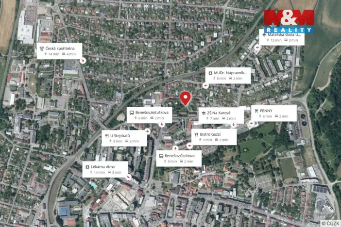 Prodej bytu 3+1, Benešov, Na Spořilově, 64 m2