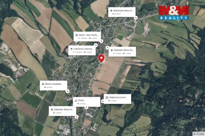 Prodej pozemku pro bydlení, Vikýřovice, 889 m2