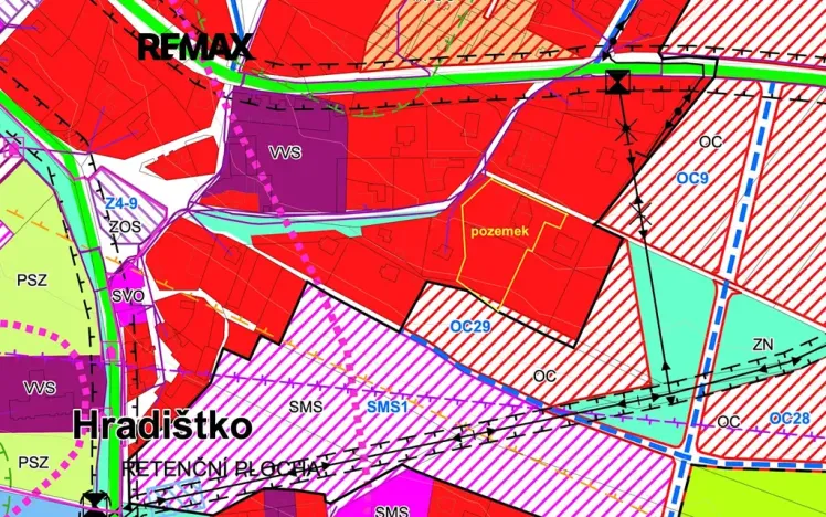 Prodej pozemku pro bydlení, Hradištko, Oblouková, 3780 m2