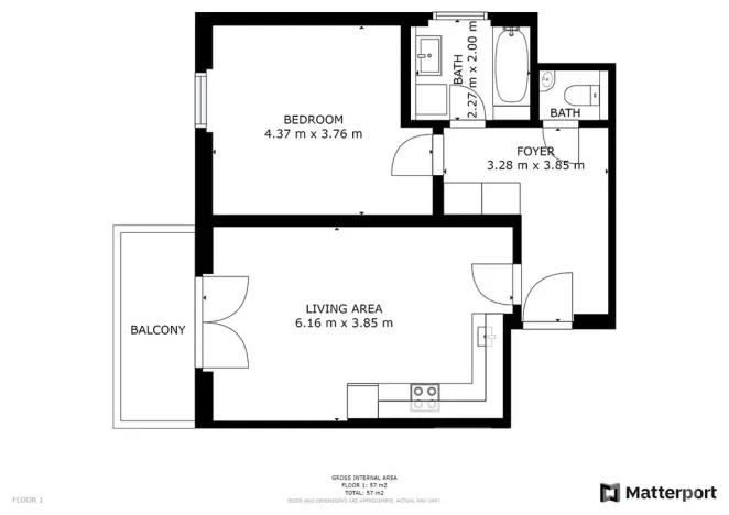 Prodej bytu 2+kk, Praha - Hloubětín, Za černým mostem, 55 m2