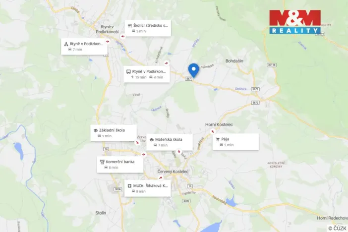 Prodej pozemku pro bydlení, Rtyně v Podkrkonoší, 3195 m2