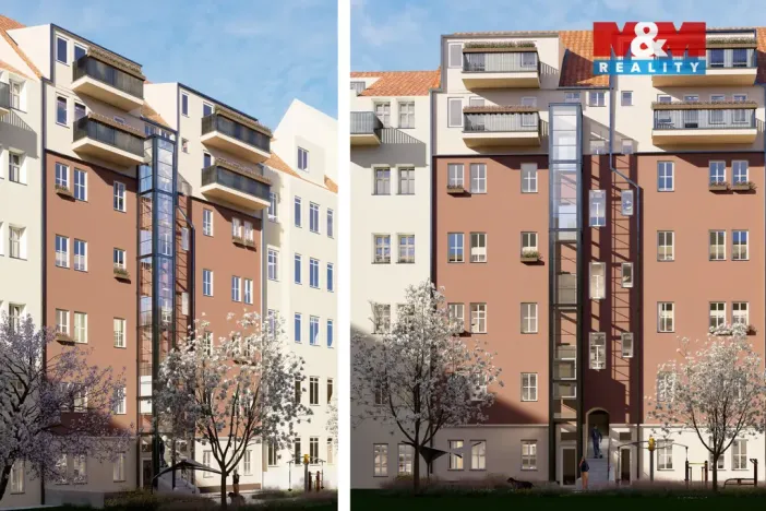 Prodej bytu 2+kk, Praha - Smíchov, Grafická, 43 m2