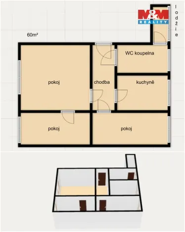 Prodej bytu 3+1, Náchod - Staré Město nad Metují, Bílkova, 55 m2