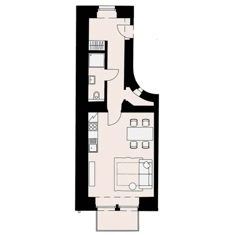 Pronájem bytu 1+kk, Praha, Myslíkova, 63 m2