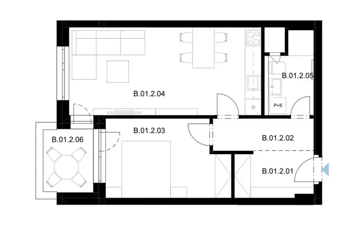 Prodej bytu 2+kk, Pardubice, Jozefa Gabčíka, 53 m2