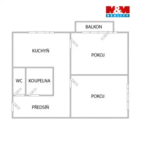 Pronájem bytu 2+1, Kolín - Kolín II, Mikoláše Alše, 56 m2