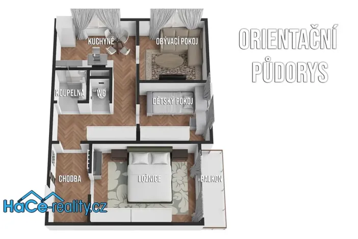 Pronájem bytu 3+1, Rychnov nad Kněžnou, Mírová, 68 m2