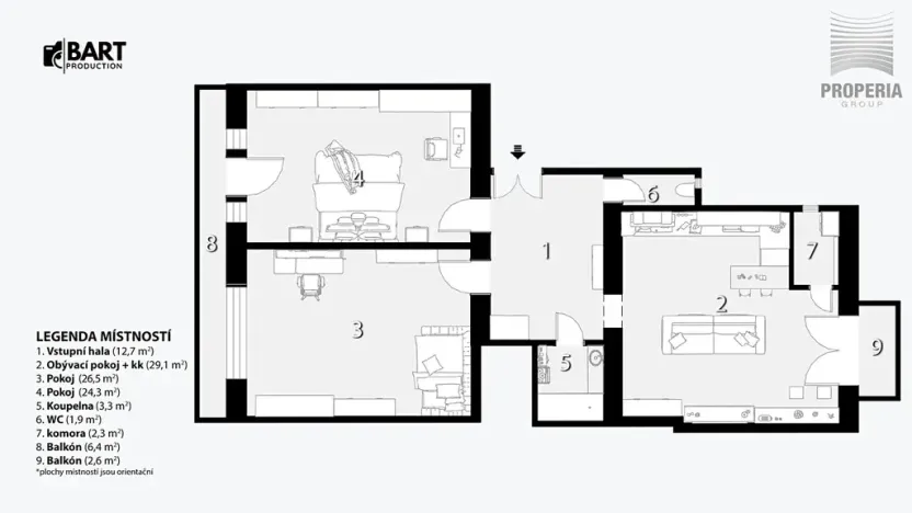 Prodej bytu 3+kk, Brno, Botanická, 100 m2