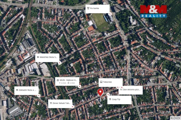 Pronájem bytu 1+kk, Brno, Táborská, 35 m2