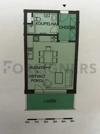 Prodej bytu 1+kk, Olomouc, Loudova, 36 m2