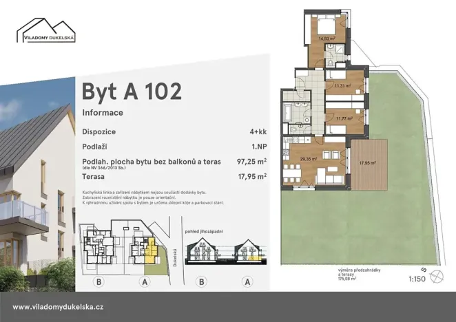 Prodej bytu 4+kk, Liberec, Dukelská, 115 m2