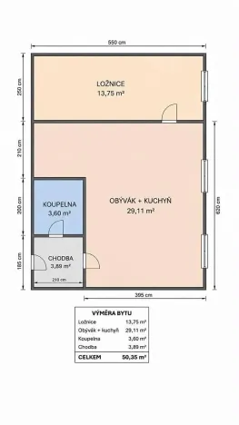 Prodej bytu 2+kk, Holešov, Bořenovská, 52 m2