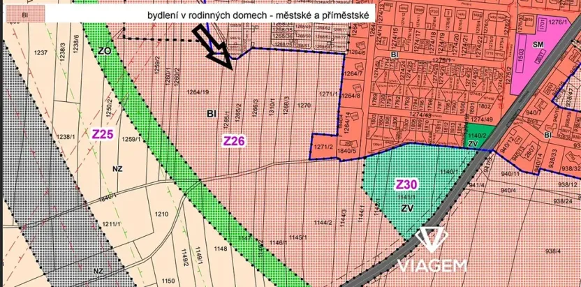 Prodej podílu pozemku pro bydlení, Přelouč, 527 m2