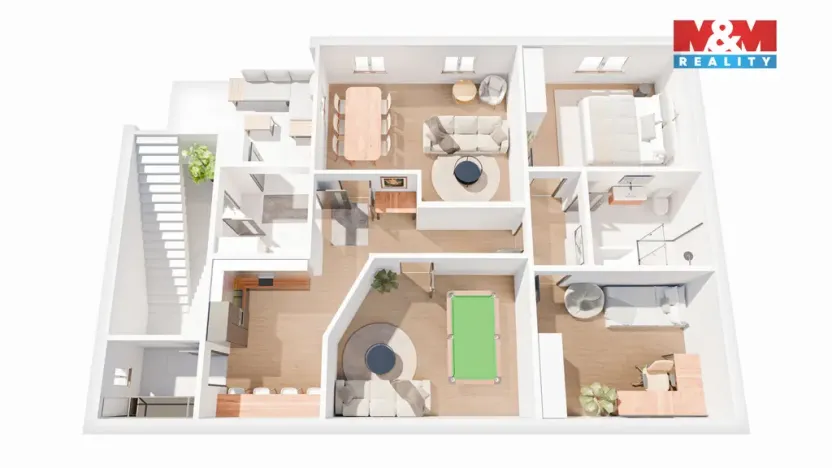 Pronájem bytu 3+kk, Mělník, Kněžny Emmy, 90 m2