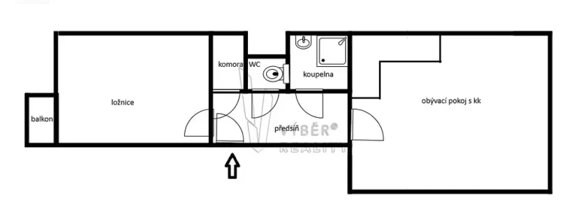 Pronájem bytu 2+kk, Praha - Strašnice, V olšinách, 52 m2