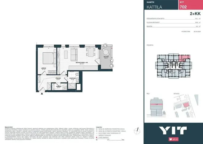 Prodej bytu 2+kk, Praha - Kamýk, Imrychova, 51 m2
