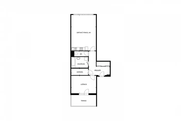 Pronájem bytu 2+kk, Praha - Kunratice, Muškova, 73 m2