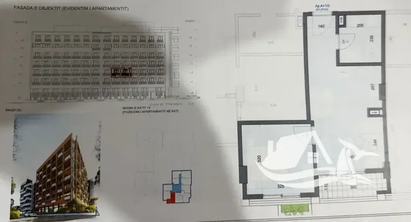 Prodej bytu 2+kk, Golem, Albánie, 54 m2
