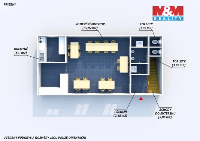 Pronájem restaurace, Radnice, Sídliště, 108 m2