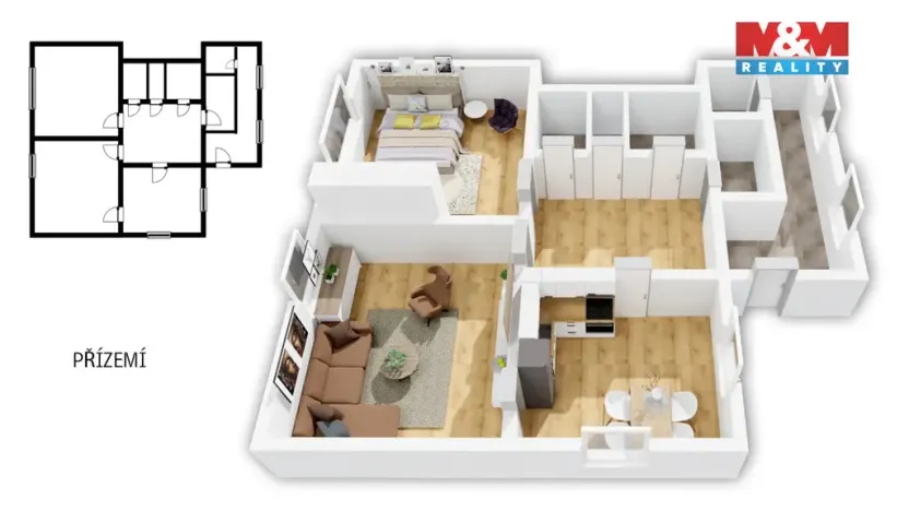 Prodej rodinného domu, Slavičín - Hrádek na Vlárské dráze, Hrádecká, 105 m2