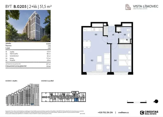 Prodej bytu 2+kk, Brno, 50 m2