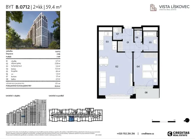 Prodej bytu 2+kk, Brno, 57 m2