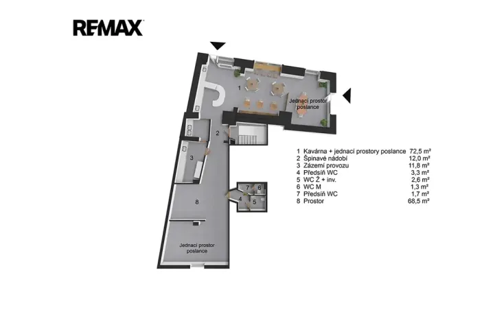 Pronájem kanceláře, Plzeň, Americká, 210 m2