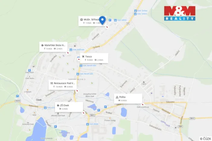 Prodej bytu 2+1, Osek, Hrdlovská, 54 m2