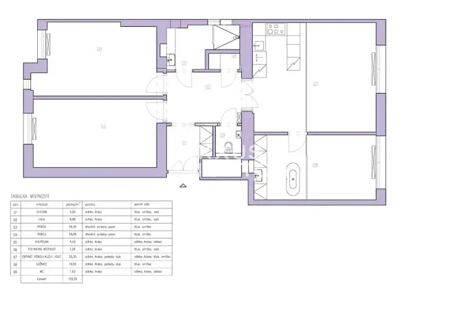 Pronájem bytu 4+kk, Praha - Vinohrady, Mánesova, 104 m2