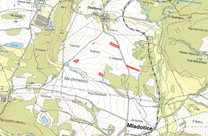 Prodej pole, Mladotice, 15472 m2