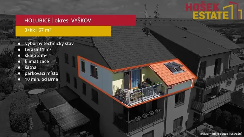 Prodej bytu 3+kk, Holubice, 67 m2